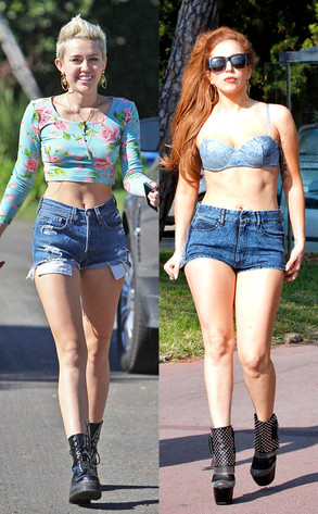 Miley Cryus, Lady Gaga Miley Cryus, Lady Gaga